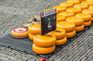 Geleneksel Hollanda peynir pazarı Alkmaar, Hollanda