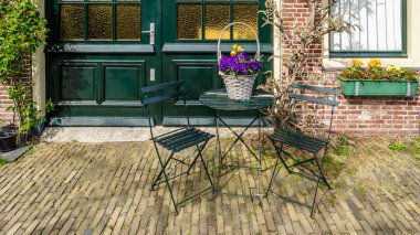 Alkmaar, Hollanda - 22 Nisan 2016: Alkmaar, kentsel ayrıntı