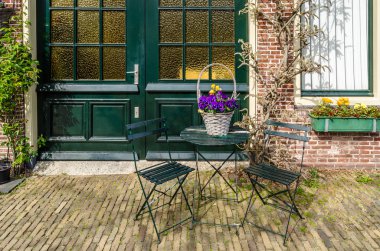 Alkmaar, Hollanda - 22 Nisan 2016: Alkmaar, kentsel ayrıntı