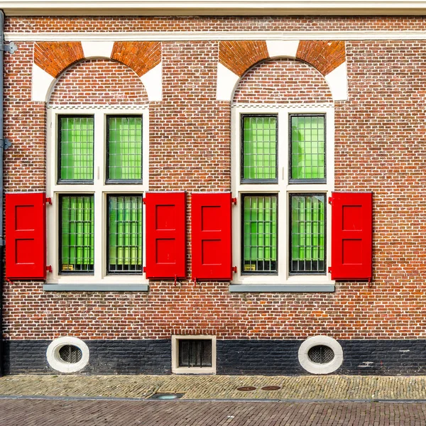 Architektonický detail v Alkmaar — Stock fotografie