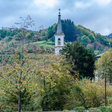 Rustik dağ köyü Kuzey İspanya