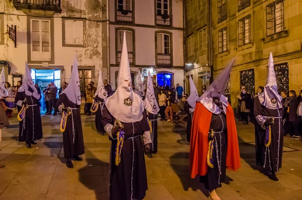 Procissão tradicional da Semana Santa espanhola — Fotografia de Stock