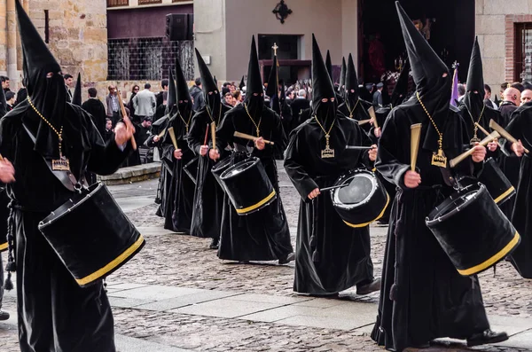 Zamora España Marzo 2016 Procesión Tradicional Semana Santa Viernes Santo —  Fotos de Stock