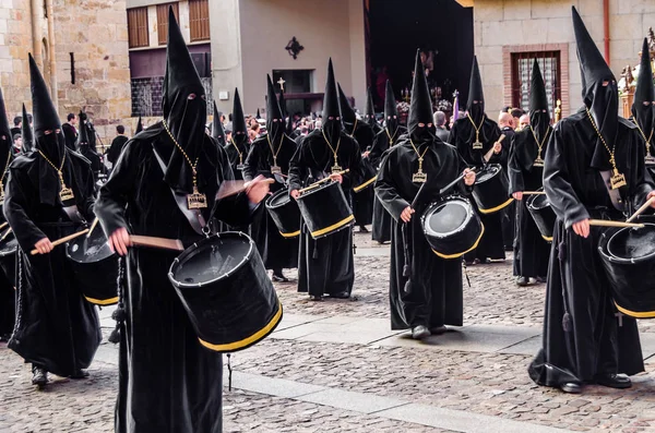 Zamora Espanha Março 2016 Procissão Tradicional Semana Santa Espanhola Semana — Fotografia de Stock