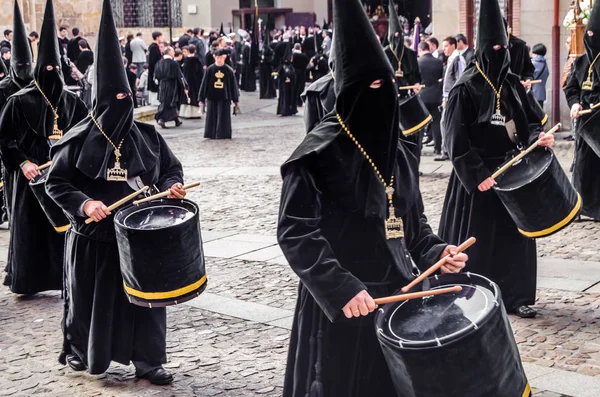 Zamora Spagna Marzo 2016 Processione Tradizionale Della Settimana Santa Spagnola — Foto Stock