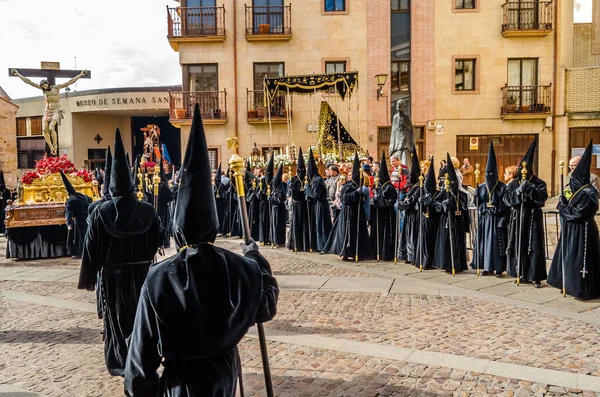 Zamora España Marzo 2016 Procesión Tradicional Semana Santa Viernes Santo —  Fotos de Stock