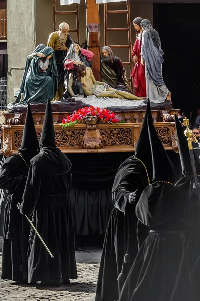 Zamora España Marzo 2016 Procesión Tradicional Semana Santa Viernes Santo — Foto de Stock