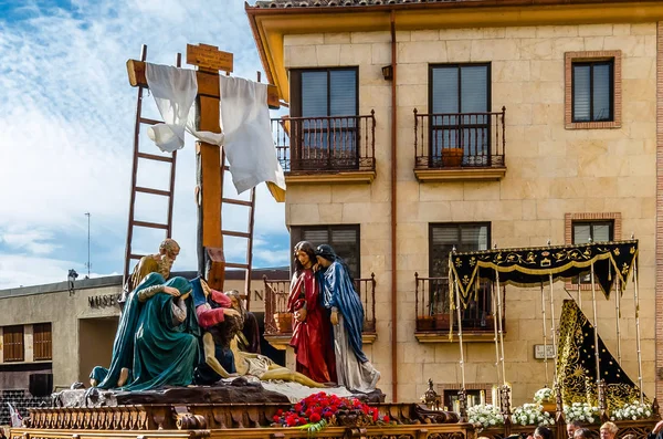 Zamora Espanha Março 2016 Procissão Tradicional Semana Santa Espanhola Semana — Fotografia de Stock