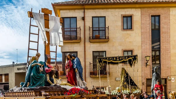 Zamora España Marzo 2016 Procesión Tradicional Semana Santa Viernes Santo — Foto de Stock