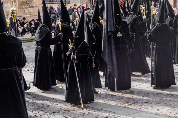 Zamora España Marzo 2016 Procesión Tradicional Semana Santa Viernes Santo — Foto de Stock