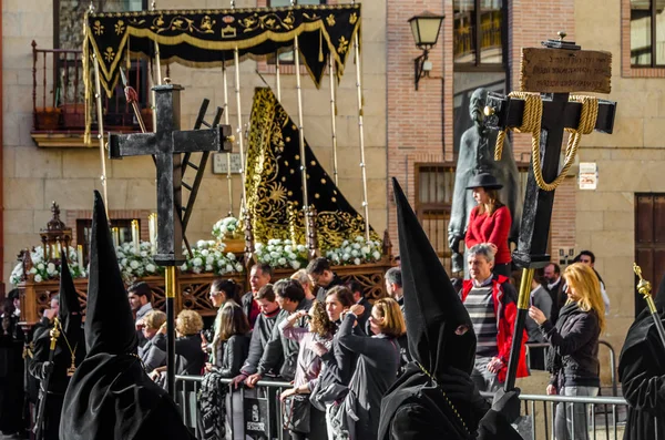 Zamora España Marzo 2016 Procesión Tradicional Semana Santa Viernes Santo — Foto de Stock