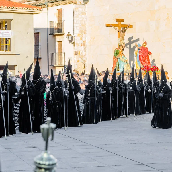 Procesión tradicional de la Semana Santa española — Foto de Stock