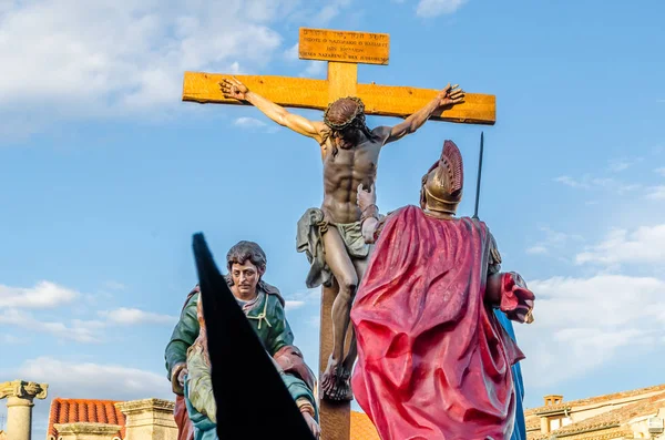 Tradiční průvod španělské svatého týdne — Stock fotografie