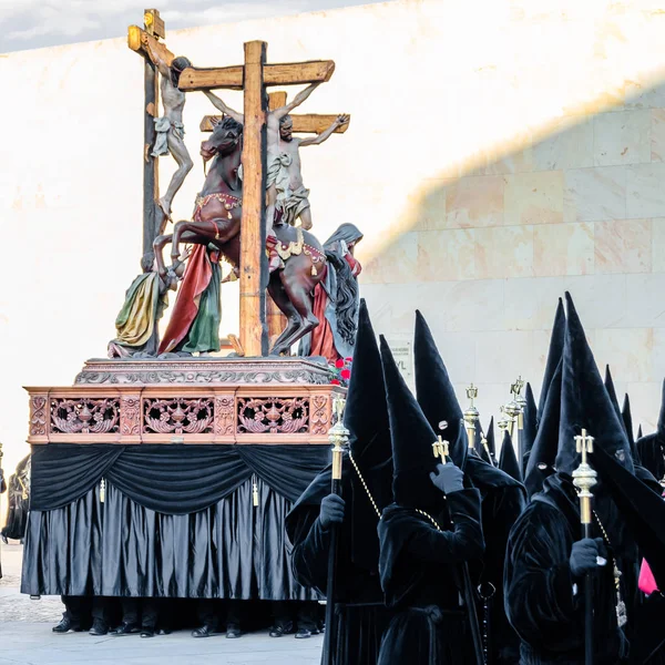 Zamora España Marzo 2016 Procesión Tradicional Semana Santa Viernes Santo — Foto de Stock