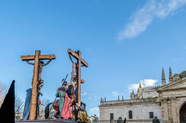 Zamora Espanha Março 2016 Procissão Tradicional Semana Santa Espanhola Semana — Fotografia de Stock