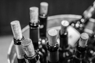 şarap şişeleri arka plan