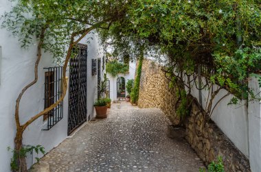 Alicante ili, İspanya 'nın Akdeniz beyaz köyü Altea' da mimarlık