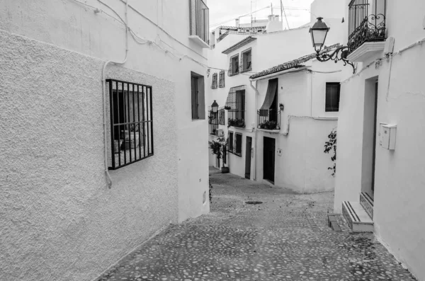 스페인 알리칸 알티에 지중해 마을의 — 스톡 사진