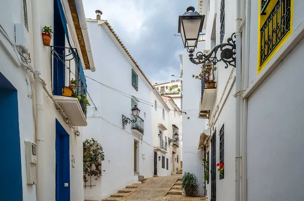 Arquitectura Pueblo Blanco Mediterráneo Altea Provincia Alicante España —  Fotos de Stock