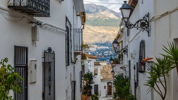 Architecture in the Mediterranean white village of Altea, Alicante province, Spain