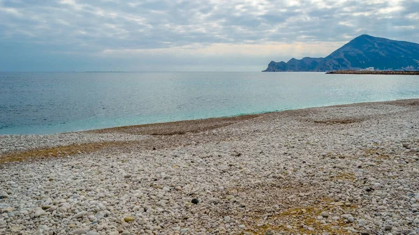 Paesaggio Marino Nel Villaggio Mediterraneo Altea Provincia Alicante Spagna — Foto Stock