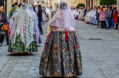 ELCHE, SPAIN - 29 Aralık 2018: İspanya 'nın Alicante ilinin Elche kentinde düzenlenen 