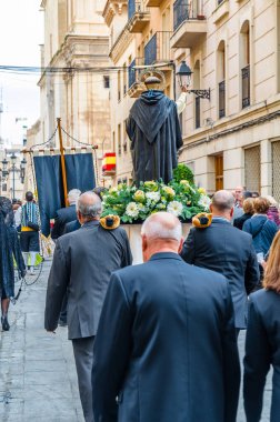 ELCHE, SPAIN - 29 Aralık 2018: İspanya 'nın Alicante ilinin Elche kentinde düzenlenen 