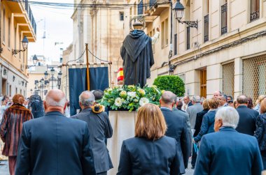 ELCHE, SPAIN - 29 Aralık 2018: İspanya 'nın Alicante ilinin Elche kentinde düzenlenen 