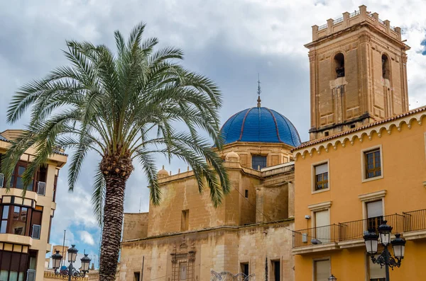 Uitzicht Barokke Basiliek Stad Elche Provincie Alicante Spanje — Stockfoto