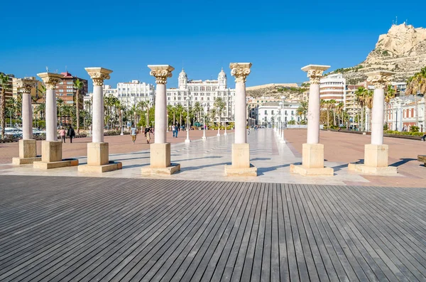 Alicante España Diciembre 2018 Paisaje Urbano Alicante Desde Primera Línea — Foto de Stock