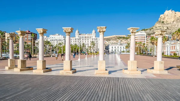 Alicante España Diciembre 2018 Paisaje Urbano Alicante Desde Primera Línea — Foto de Stock