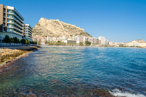 Seascape in the Mediterranean city of Alicante, Spain