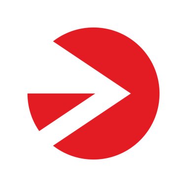 Arrow Simgesi modada düz stil. Web siteniz için ok sembolü, logo, uygulama, UI. Vektör illüstrasyonu.