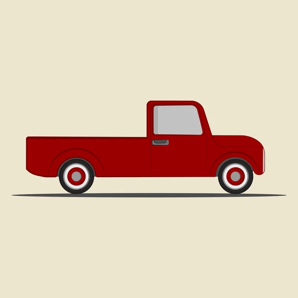 Camioneta Retro Ilustración Vectorial — Vector de stock