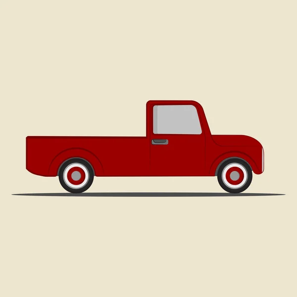 Retro Pickup Vektorillustration — Stockvektor