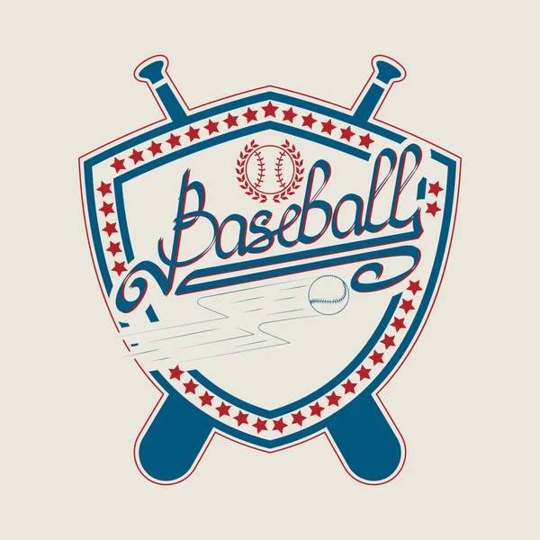 Honkbal Typografie Graphics Sport Shirt Design Print Voor Sportkleding Kleding — Stockvector