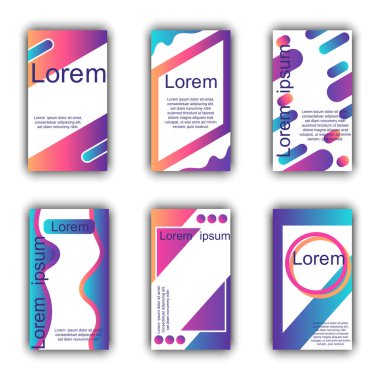 Sosyal ağlar için düzenlenebilir şablon ve web uygulamasında moda markası tanıtımı için. Sosyal medya geçmişi. Instagram Hikayeleri. Vektör resmi.