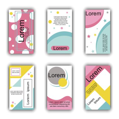 Sosyal ağlar için düzenlenebilir şablon ve web uygulamasında moda markası tanıtımı için. Sosyal medya geçmişi. Instagram Hikayeleri. Vektör resmi.