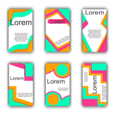 Sosyal ağlar için düzenlenebilir şablon ve web uygulamasında moda markası tanıtımı için. Sosyal medya geçmişi. Instagram Hikayeleri. Vektör resmi.