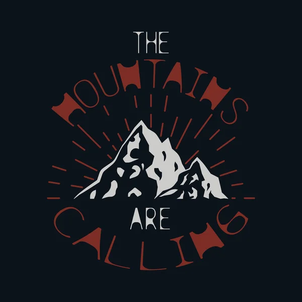 Loisirs Extérieurs Graphiques Pour Shirts Aventure Dans Les Montagnes Montagne Vecteur En Vente