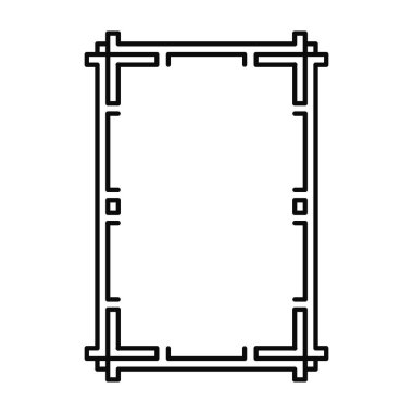 Art Deco vintage çerçeve. Sınır. Vektör grafikleri