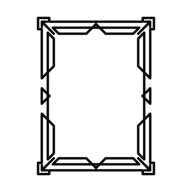 Art Deco vintage çerçeve. Sınır. Vektör grafikleri