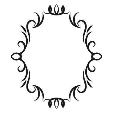 vektör resmi, dekoratif süslemeli çerçeve, orijinal tasarım