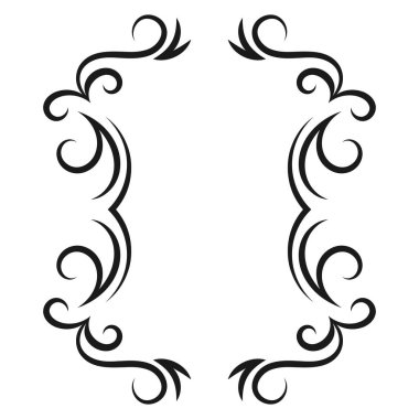 vektör resmi, dekoratif süslemeli çerçeve, orijinal tasarım