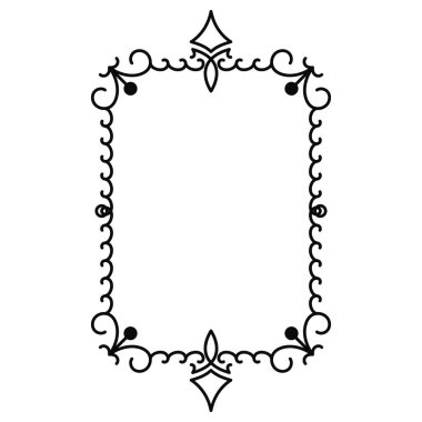 vektör resmi, dekoratif süslemeli çerçeve, orijinal tasarım