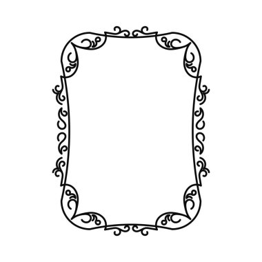 vektör resmi, dekoratif süslemeli çerçeve, orijinal tasarım