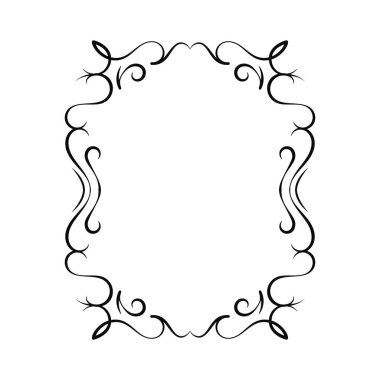vektör resmi, dekoratif süslemeli çerçeve, orijinal tasarım