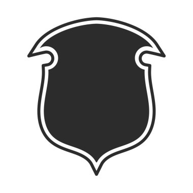 Korunaklı kalkan. Logoyu koru ve güvende tut. Tamamen düzenlenebilir vektör resmi.