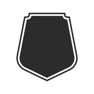 Korunaklı kalkan. Logoyu koru ve güvende tut. Tamamen düzenlenebilir vektör resmi.