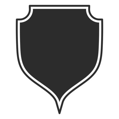 Korunaklı kalkan. Logoyu koru ve güvende tut. Tamamen düzenlenebilir vektör resmi.